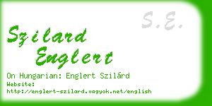szilard englert business card